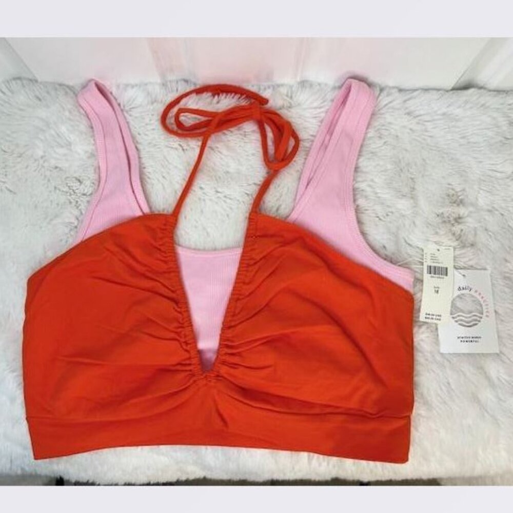 Anthropologie Daily Practice The Lopud Strappy Tank Light Red - Size Medium -NWT - Picture 5 of 7
